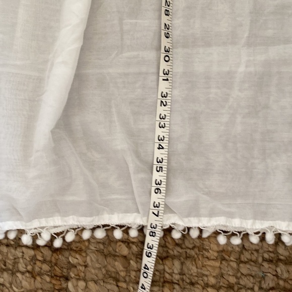 NWT CYN & Luca Swim Cover Up dress Women’s White Smocked Sheer Beach  Sz M - Picture 6 of 10